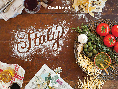 Italy food foodtype handdrawn lettering type typography