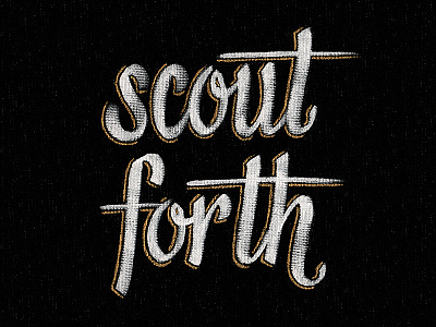 Scout Forth brush handdrawn handdrawntype lettering script type typography