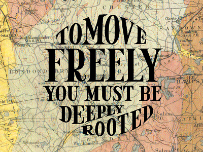 Deeply Rooted cartography handdrawn handdrawntype lettering map type typography