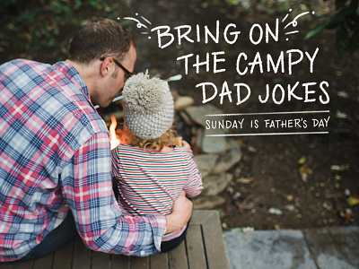 Happy Father's Day! handdrawn holiday lettering type typography