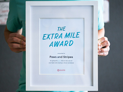 The Extra Mile Award