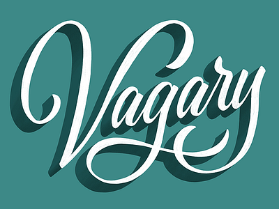 The 100 Day Project: Vagary 100 day project daily type handdrawn type language lettering linguistics the 100 day project type typography untranslatable words