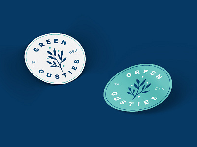 Green Gusties badge badge design branding design logo stickers