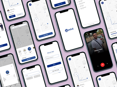 Drīvë app app design design interface product design taxi ui ux