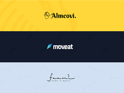 Almeovi. abstract design flat logo minimalistic