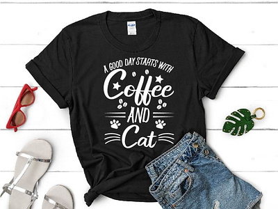 A good day starts with coffee and cat