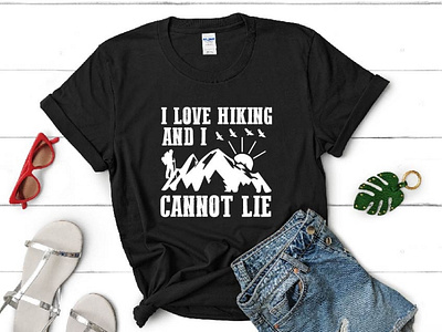 I love hike and I cannot lie gift tshirt hike lover journey journey tshirt typography design