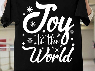 Joy to the world typography t-shirt design