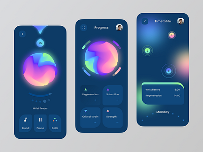 Physiotherapy app app fitness ui ux