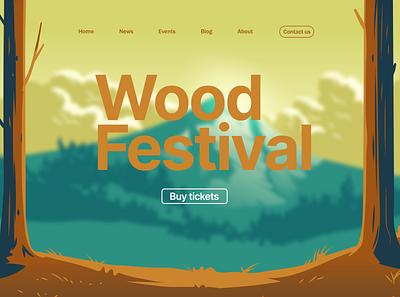 Woodfestival | Web Design app app concept app redesign design figma graphic design illustration logo redesign ui