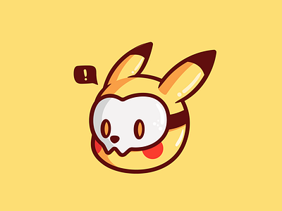Pikamask cute halloween illustration illustrator pikachu playful pokemon vector