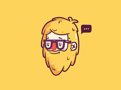 Yellow Beard beard character illustration vector yellow