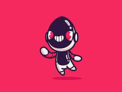 Greeting! character cute funny illustration illustrator mascot robot vector