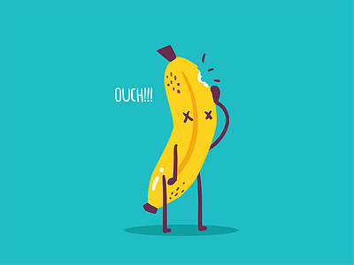 Bananana banana flat fruit illustration illustrator vector