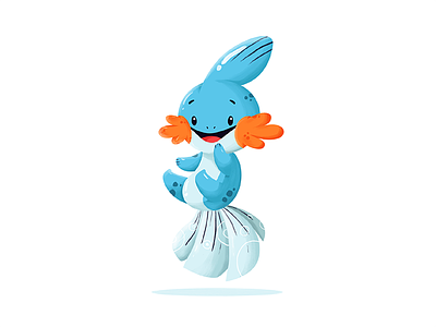 Mudkip blue fanart illustration mudkip pokemon water