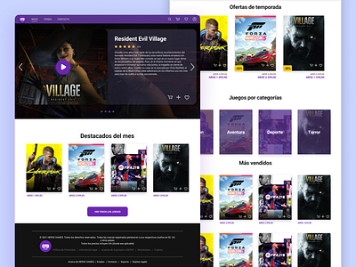 Nerve Games - Landing Page