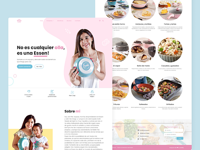 Cooking products landing page concept - UX/UI app branding design graphic design illustration logo typography ui ux vector