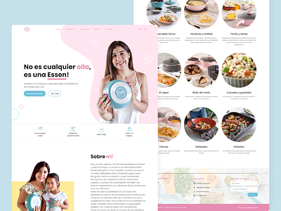 Cooking products landing page concept - UX/UI