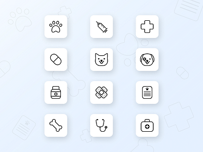 Vet icon pack icons pets vet veterinary