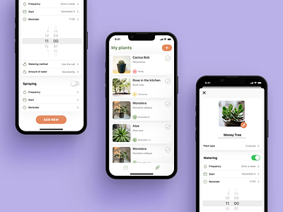 Watering Schedule for houseplants garden home garden houseplants mobile app plants reminder watering reminder watering schedule