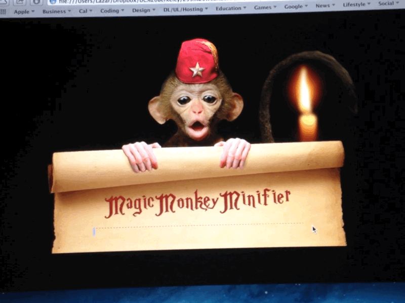 Magic Monkey Minifier animation css3 css3 animation css3 text effects photoshop throwbacktuesday
