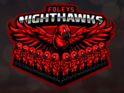 FOLEYS NIGHTHAWKS esports gaming gaminglogo mascot sports sportslogo