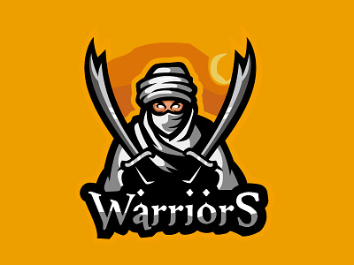 Moslem Warriors character esports gaming logo mascot sports vector