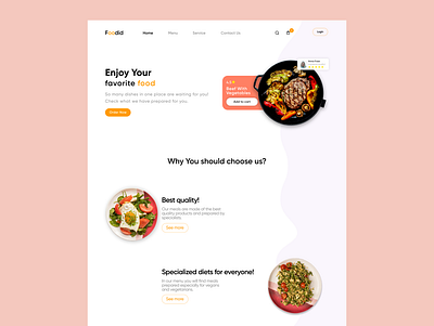 Food catering app branding catering delivery design desktop food food delivery graphic design ui vector