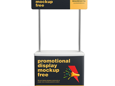 Free PSD - Promotional Display mockup