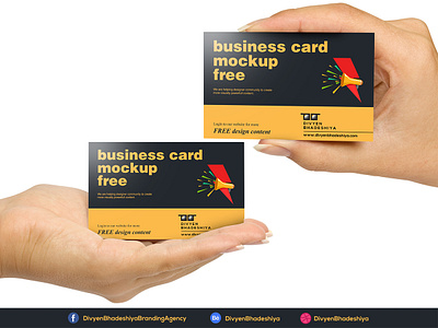 PSD Free Horizontal Visiting Card Mockup 2 business card free free psd horizontal business card psd download vertical business card visiting card
