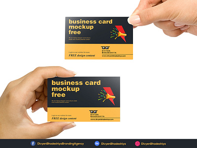 PSD Free Business Card Mockup