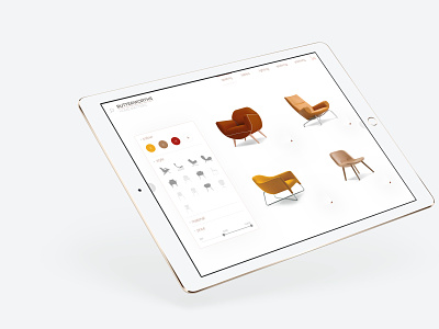 Designer Furniture Sales App app design ecommerce ios ui
