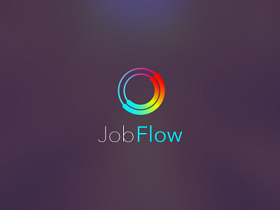 Job Flow Logo app logo jobs logo design recruitment work