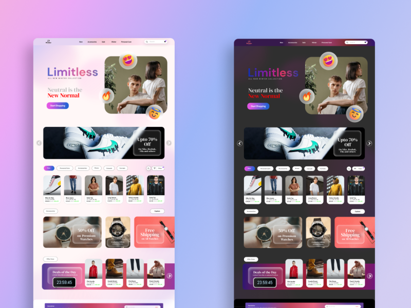 Online Shop Design Concept by Ritik Raj on Dribbble