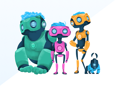 Testim.io homepage & Robots ai automation bot dogbot homepage qa robot robots testing tests