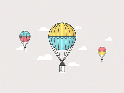 Hot air milk Balloon