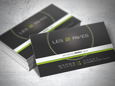 Business cards "Les 2 Rives" business cards
