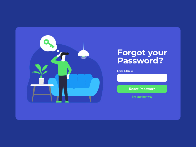 Forgot Password by Justin Alvin on Dribbble