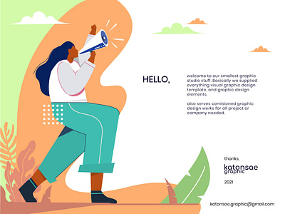 introduction katonsae graphic branding flat design flat illustrator illustration introduction katonsae graphic landing page landing page concept landing page design ui ux user interface