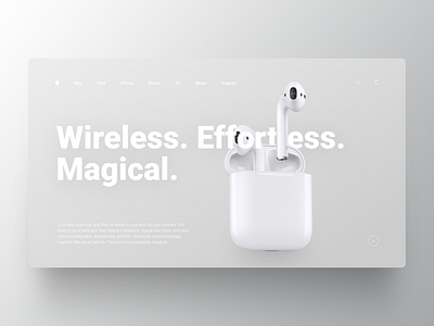 First screen for promo AirPods