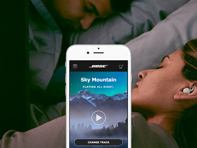 Bose Better Sleep audio app better sleep design mendix music app native app ui ux