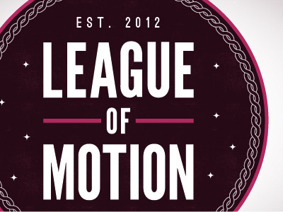 League of Motion logo 2012 exporation first first shot logo motion graphics patch space