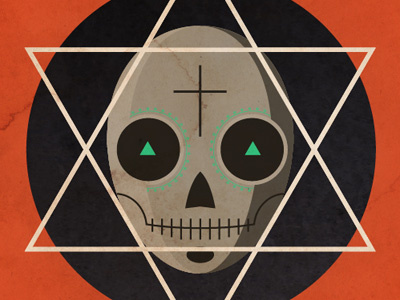 Skull Face day of the dead face halloween illustration skull