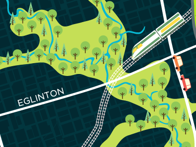 DVP highway map 60s animation dvp ilustration map motion graphics retro toronto vintage