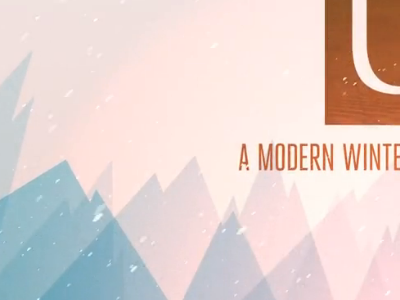 an animated christmas greet WIP after effects christmas cold ice logo mountains particular snow sunset