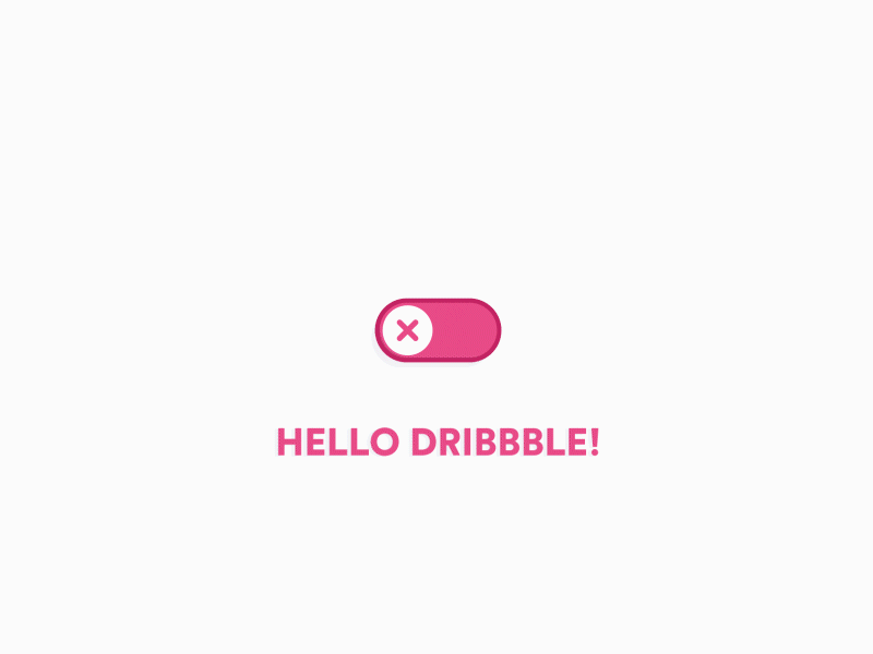 Hello Dribbble! dribbble first shot hello invite switch toggle