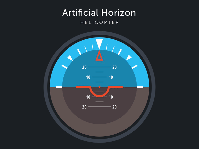Artifical Horizon adi aero aircraft airplane artificial horizon attitude indicator device flight helicopter navigation device plane