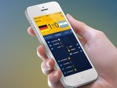 Brazil 2014 App brazil 2014 interface mobile mobile design ui ux worldcup