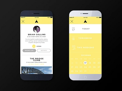 Tipi for iOS app flat design ios local discovery minimal mobile startup travel ui ux