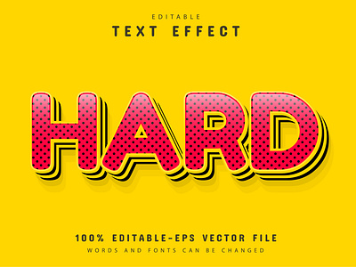 Hard text   text effect with dots